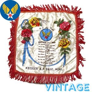 Vintage Keesler Air Force Base Mississippi Mother And Dad Pillow Case Sham